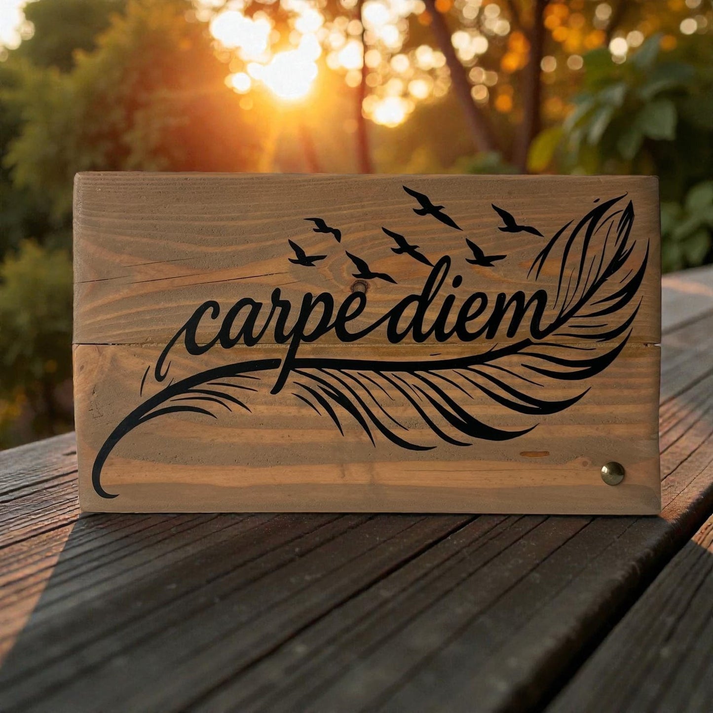Pancarte en bois - CARPE DIEM