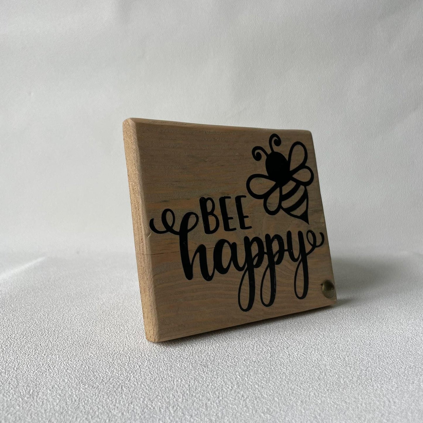 Pancarte en bois – BEE HAPPY