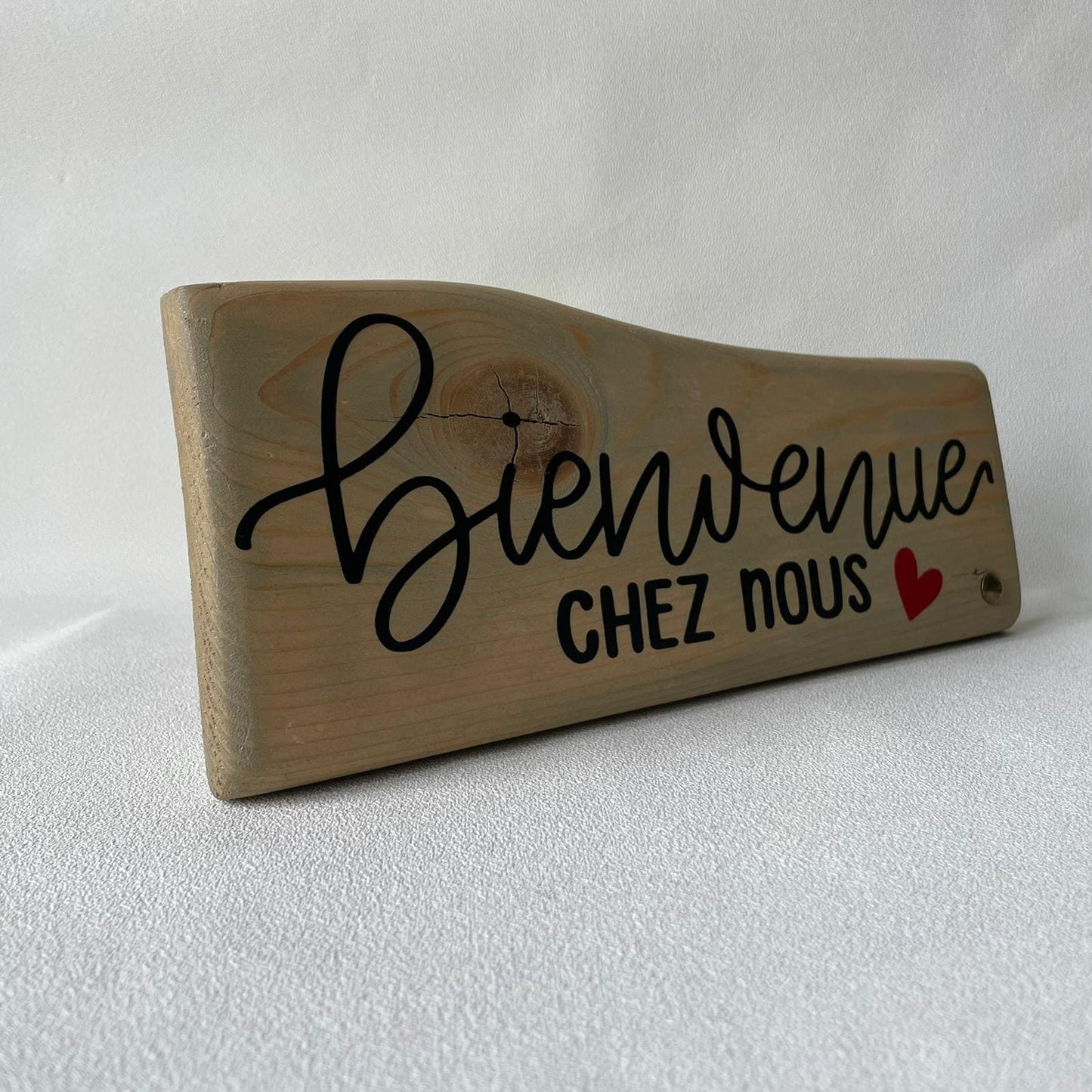 Pancarte en bois – BIENVENUE CHEZ NOUS