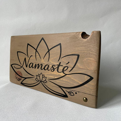 Pancarte en bois – NAMASTÉ