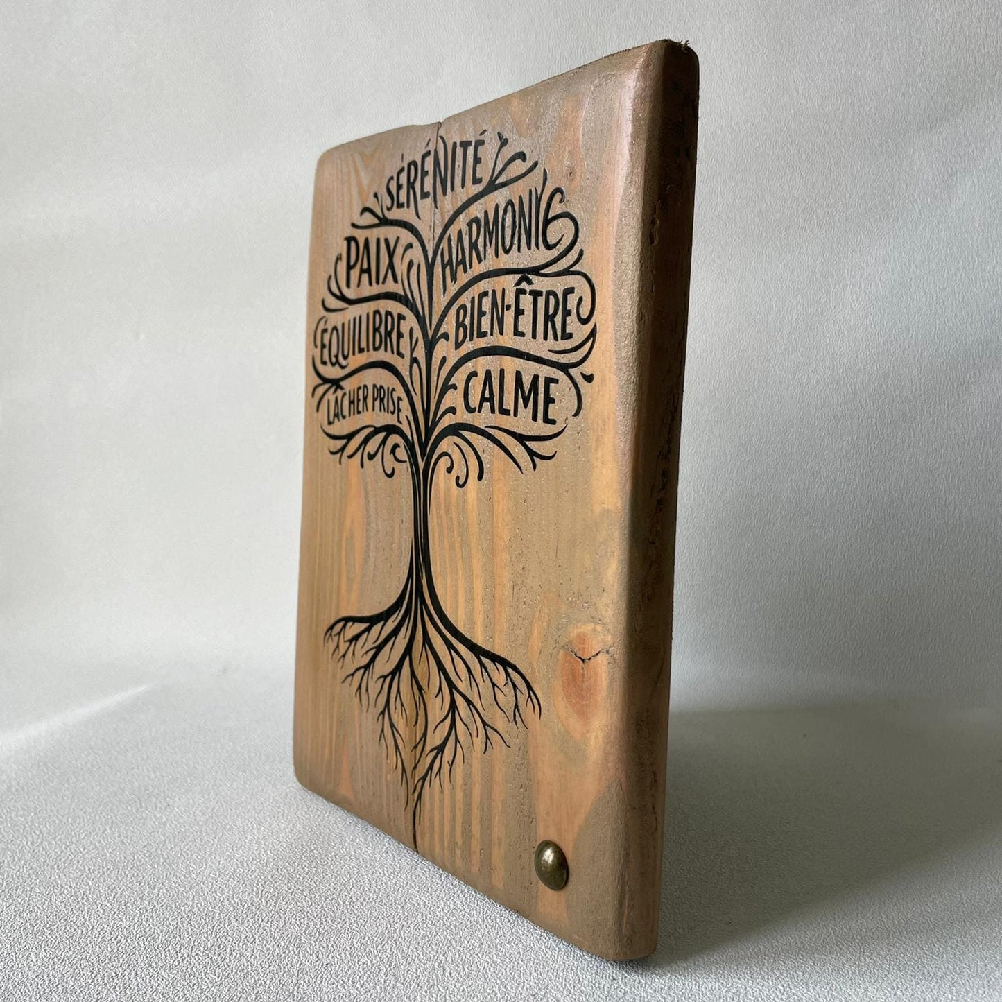 Pancarte en bois – ARBRE DE VIE