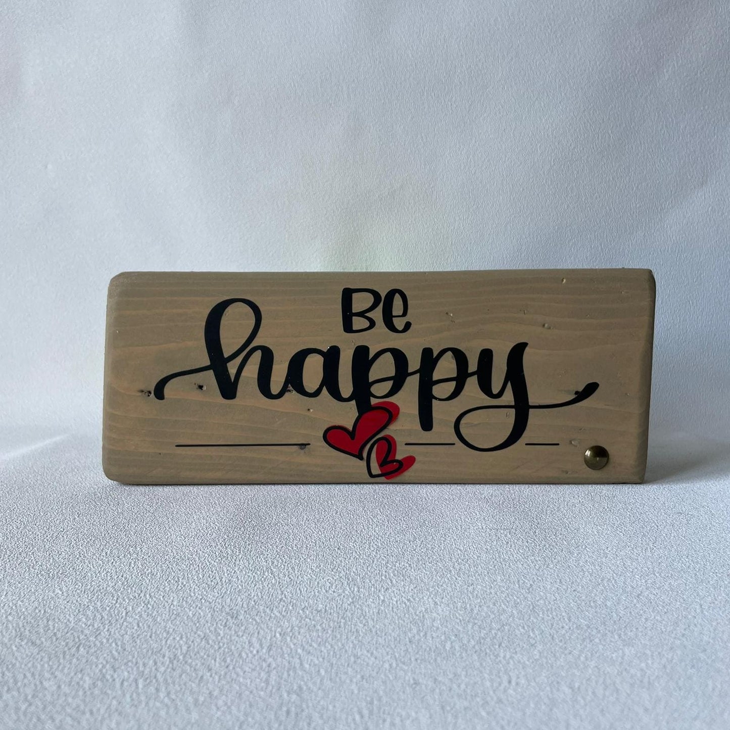 Pancarte en bois - BE HAPPY