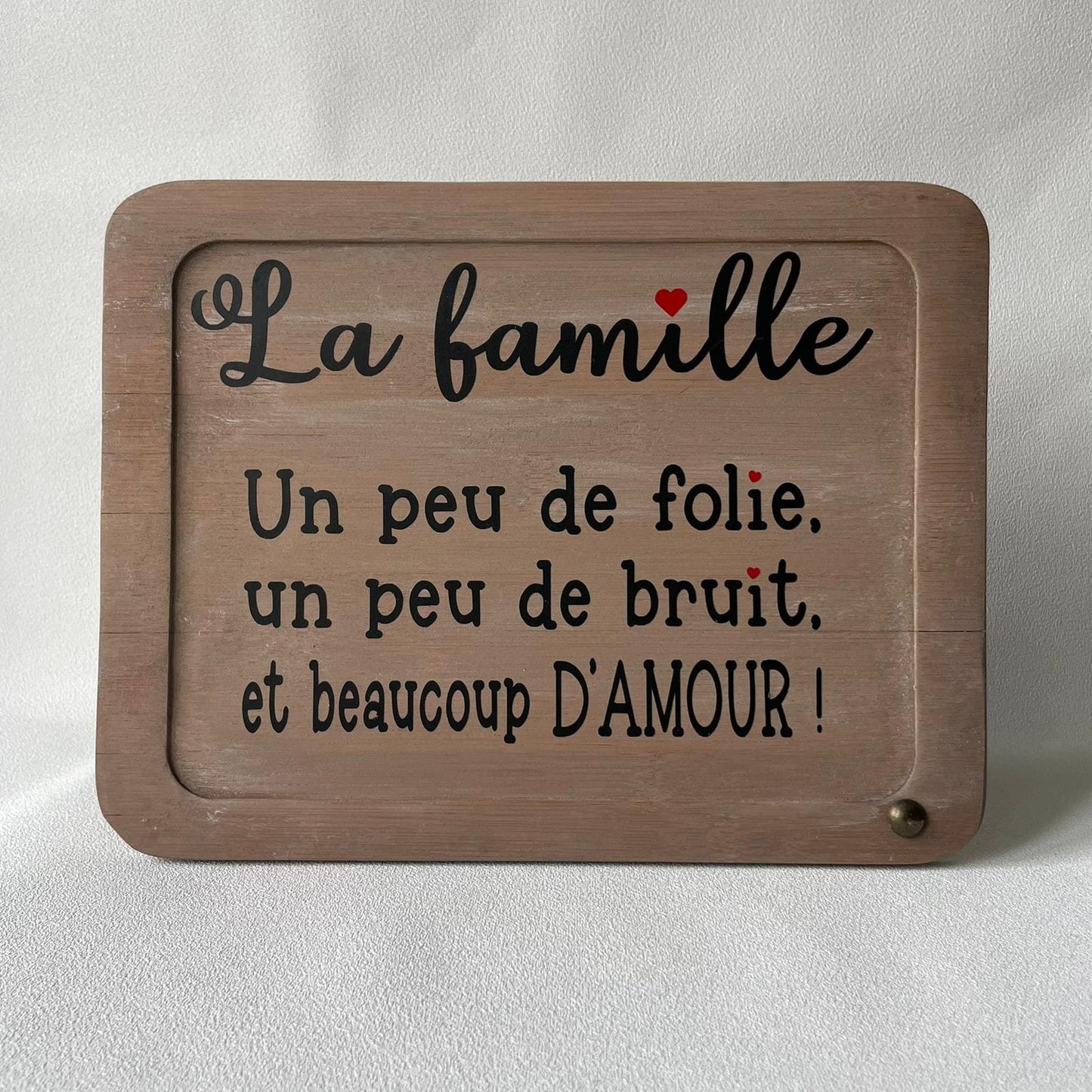 Pancarte en bois – LA FAMILLE