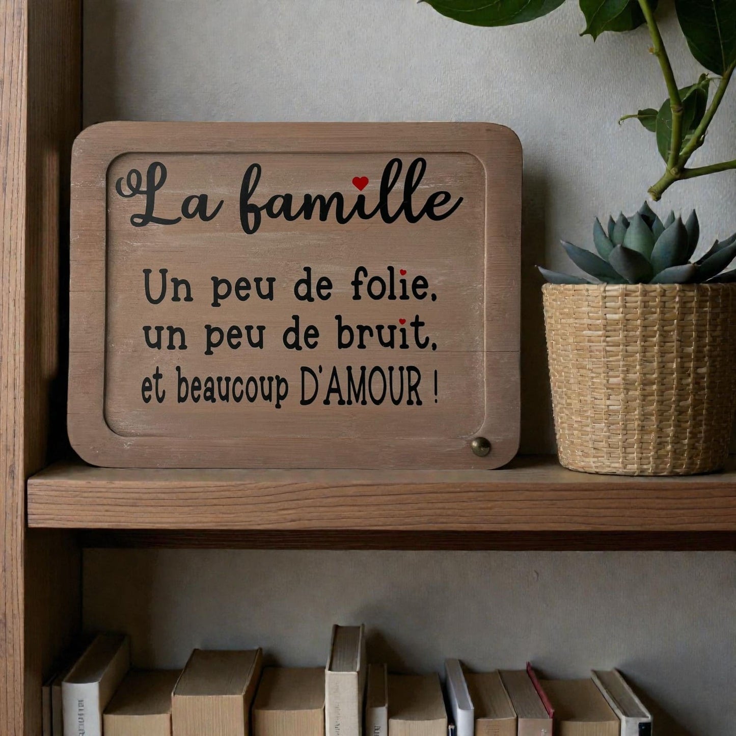 Pancarte en bois – LA FAMILLE