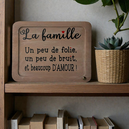 Pancarte en bois – LA FAMILLE