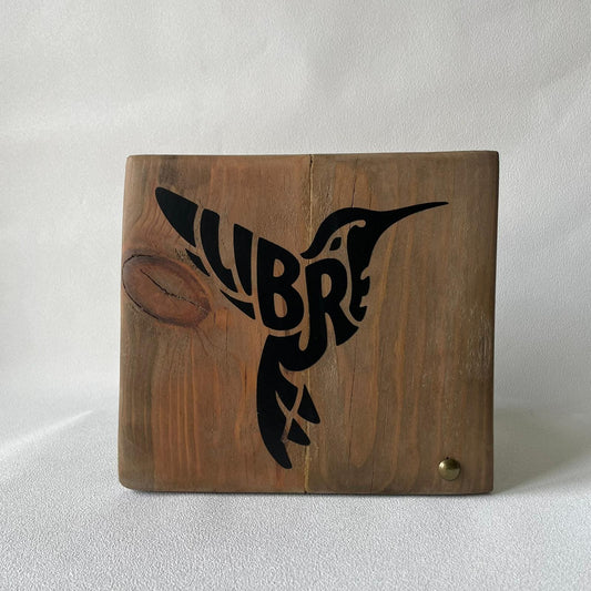 Pancarte en bois – COLIBRI