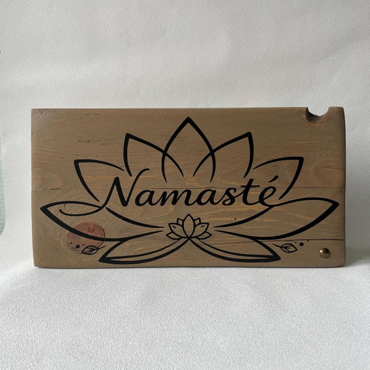 Pancarte en bois – NAMASTÉ
