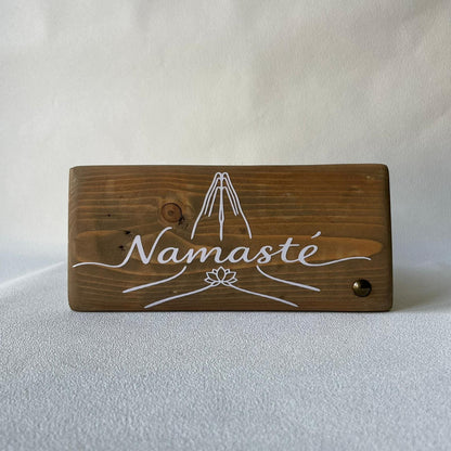 Pancarte en bois – NAMASTÉ
