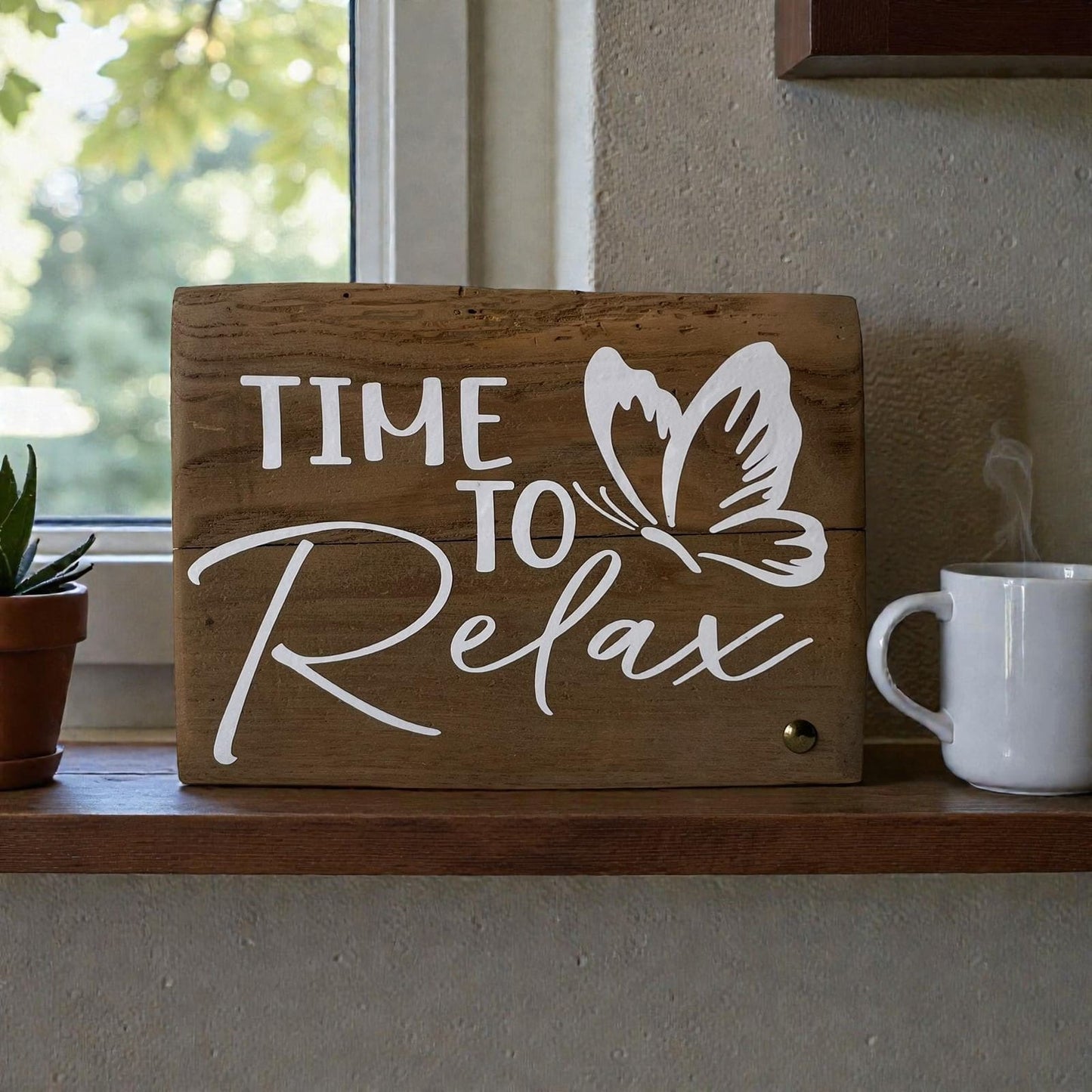 Pancarte en bois – TIME TO RELAX