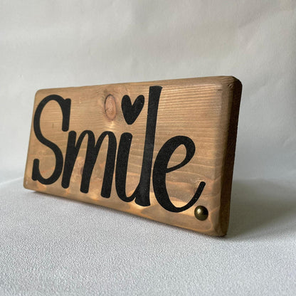 Pancarte en bois – SMILE